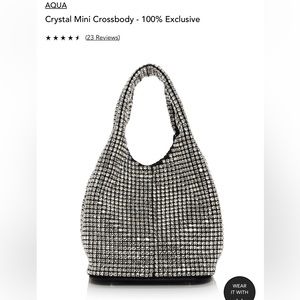 AQUA CRYSTAL CROSSBODY BRAND NEW